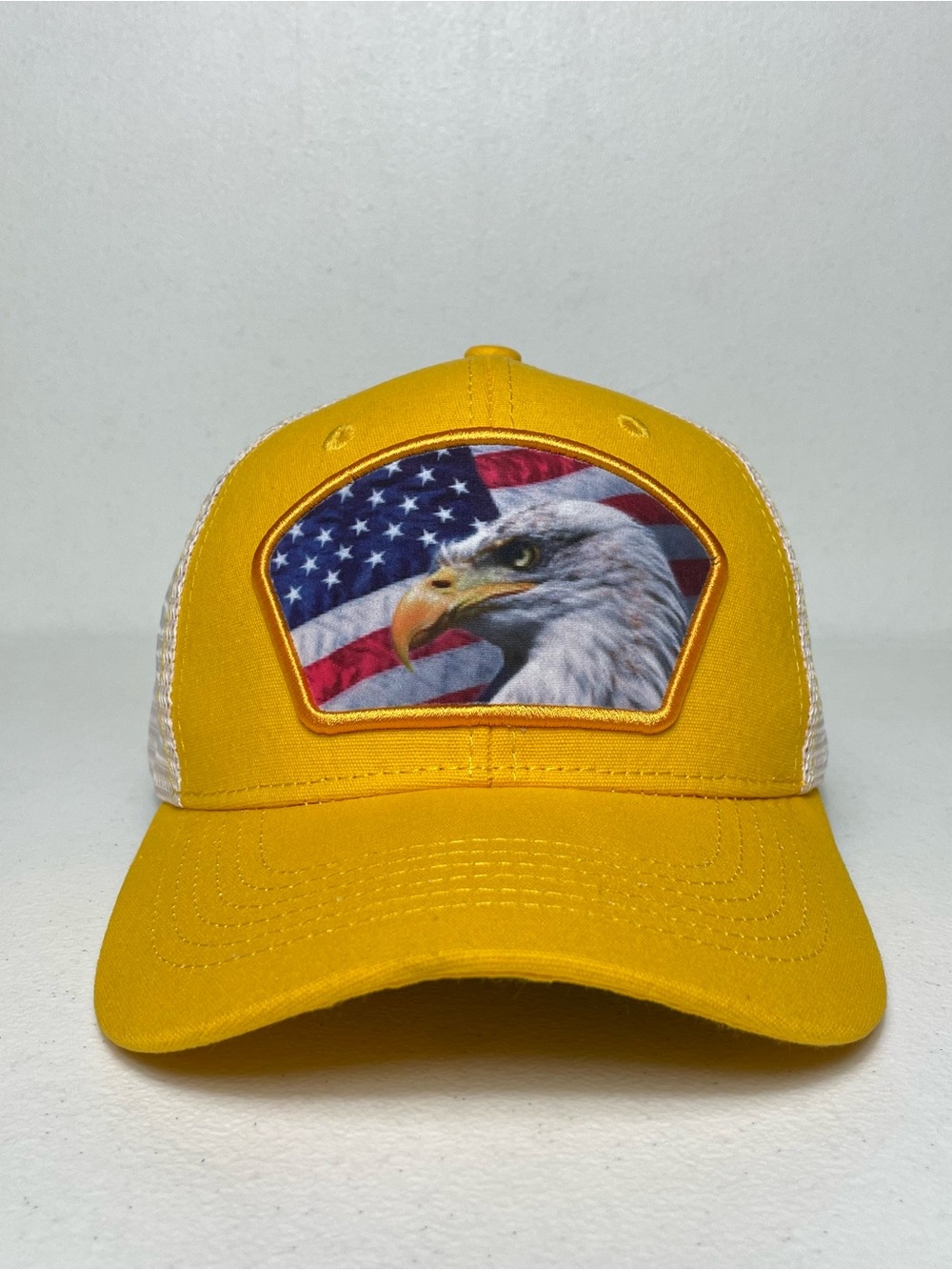 USA Flag Eagle Patch Snapback Cap